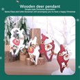 thumbnail image 2 of Matsuzay Colgantes de de Navidad animales niños adornos colgantes ligero Festival árbol colgante boda hogar habitación vacaciones Kits de decoración para fiestas Corazón de ciervo blanco, 2 of 6