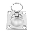 thumbnail image 6 of 3Pcs 48 x 38mm Boat Locker Hatch Latch Cabinet Flush Mount Ring Pull Handle Marine Surfing Hardware 316 Stainless Steel, 6 of 7
