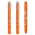 thumbnail image 1 of Uxcell Watercolor Gel Crayon, 3Pcs Washable Twist Crayons for Coloring Drawing Painting, Orange, 1 of 7