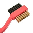thumbnail image 5 of Uxcell Double Sided Dust Cleaning Groove Cleaner Clip Golf Club Brush Red, 5 of 6