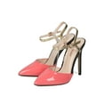 thumbnail image 5 of Women Patent Pointy Toe Two Tone Ankle Cuff Stiletto Pump - 18080, 5 of 6