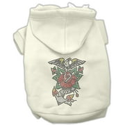 Pet, Dog Cat Hoodie Nailhead Rhinestone, "Eagle Rose"