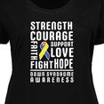 thumbnail image 4 of Inktastic Down Syndrome Awareness Strenth Courage Support Women's Plus Size T-Shirt, 4 of 5