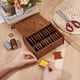 thumbnail image 3 of Juego de bobinas de madera, caja organizadora de hilos de bordar con bobinas, herramienta de almacenamiento para hilo, alambre y manualidades de costura, 3,8 x 3,8 x 0,4 cm, 3 of 6