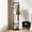 Black, variant on Solid Wood Coat Rack Freestanding - Rolling Clothes Rack with 8 Hooks & Shelves, Small Clothing Rack with Wheels, Heavy Duty Clothing Racks for Hanging Clothes, Portable Hall Tree for Entryway