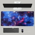 thumbnail image 4 of Large Mouse Pad (35.4x15.7x0.15 in) Stitched Edge for Home Office Gaming Work Big Computer Keyboard Mouse Mat Desk Pad with Non-Slip Base (Starry Sky), 4 of 5
