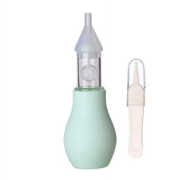 Aspirador nazal pentru bebelusi, Silicio/Polipropilena, Manual, Verde