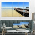 thumbnail image 1 of Traditional Thai Boat on Beach - Seashore Canvas Art Print, 1 of 3