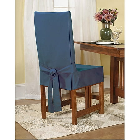 Sure Fit Cotton Duck Shorty Dining Chair Slipcover ...
