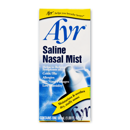 Ayr Saline Nasal Mist - 1.69 oz. (The Best Saline Nasal Spray)