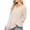 Beige, variant on Fashion Womens Sweaters Lightweight Blue V-Neck Solid Waffle Long Sleeve Pullover Ladies Sweaters Dressy