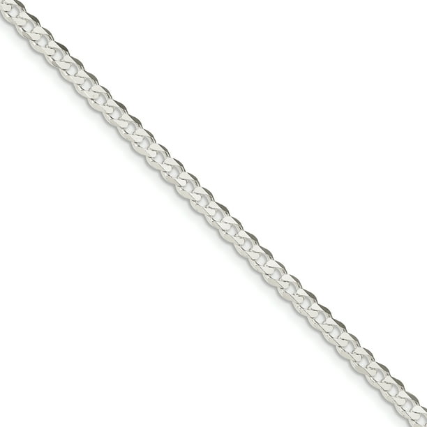 925 Sterling Silver 4.5mm Bracelet de la Chaîne de Bordure
