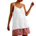 thumbnail image 5 of Womens Tank Tops Summer Casual Sleeveless V Neck Camisole Loose Fit Spaghetti Strap Cami Shirts, 5 of 6