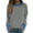 Black, variant on Pxxlle Trendy Striped Sweatshirts for Women Plus Size Crewneck Pullover Tops Fall Winter Long Sleeve Sweatshirt Black L