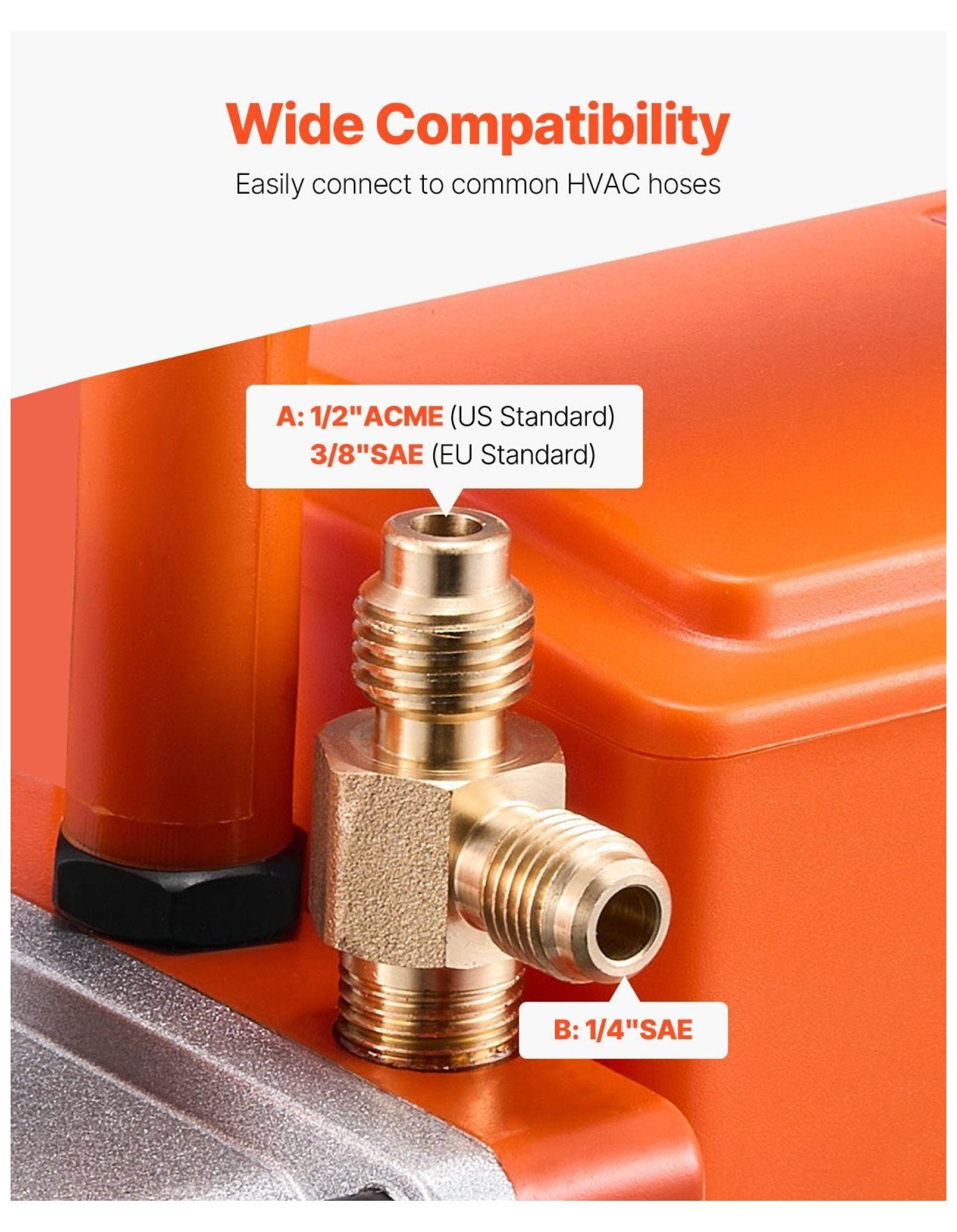 4 CFM Vacuum Pump HVAC - Single Stage Rotary Vane - Oil Included - Automotive AC Recovery Tool - R22 R134a R410a Refrigerant