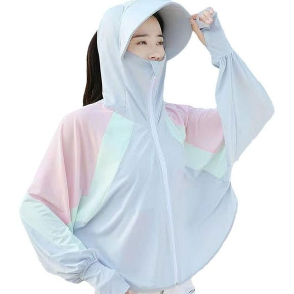 Sun Protection Jacket Women, Sun Protection Jacket UPF50 Sunscreen Shirt Sun Block Hoodie