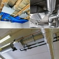 thumbnail image 6 of 3 inches Metal Pipe Flange Tube Air Ventilation Hose Connector Exhaust Duct, 6 of 12