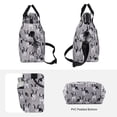 thumbnail image 4 of CHAOYUNYI Crossbody Shoulder Bag for Women - Water Resistant Casual Handbag Purse with Multiple Pockets, Adjustable Strap, Gray Dog, 4 of 7