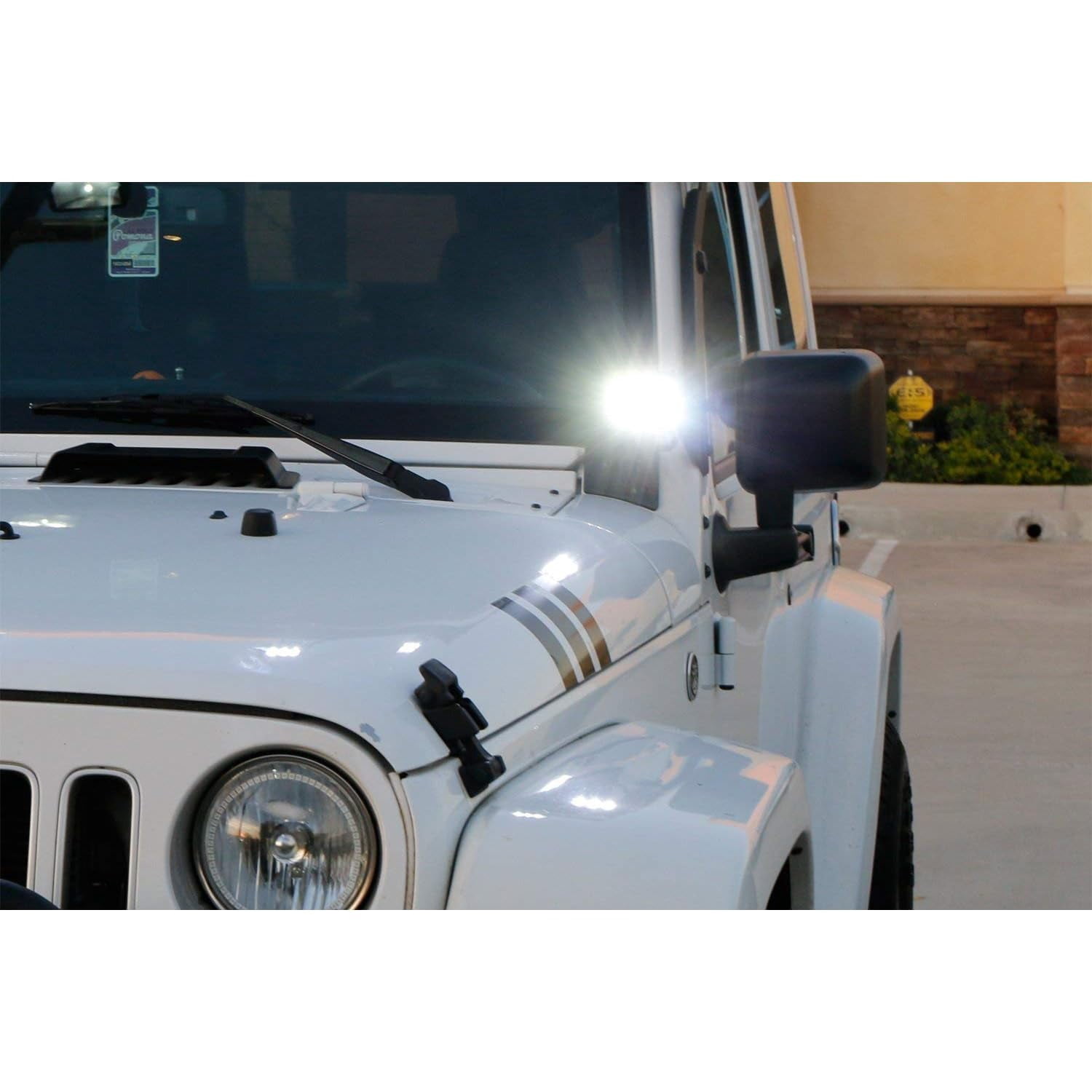 Xenon White 36W LED 3-Inch Pod Lights For Jeep Truck SUV Off-Road ATV 4x4 Fog Driving Lights, Backup Reverse Lamps, Search Lighting, etc