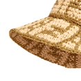 thumbnail image 5 of Fendi FF Motif Woven Metallic Gold and Natural Raffia Crochet Bucket Hat, 5 of 5