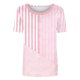 thumbnail image 4 of Tops de Cuello Redondo para las Mujeres de Manga Corta Impresa Casual, Camiseta de Moda para Uso Diario Y de Fiesta, 4 of 6