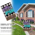 thumbnail image 4 of Welcome Spring Blue Truck Decorative Garden Flag, Lavender Flowers Buffalo Plaid Check Yard Outside Decorations, Summer Farmhouse Burlap Outdoor Small Home Decor Double Sided 12.5x18, 4 of 6