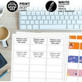 thumbnail image 6 of NefLaca Return Address Labels, 30 up Sticker Labels, Easy to Peel, White, 1" x 2-5/8", Total 90000 Labels, 6 of 8