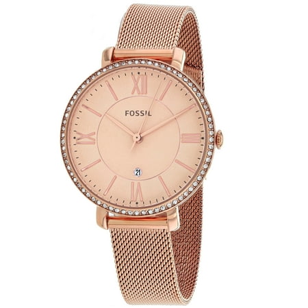 Fossil Women's Jacqueline Rose gold Dial Watch - ES4628