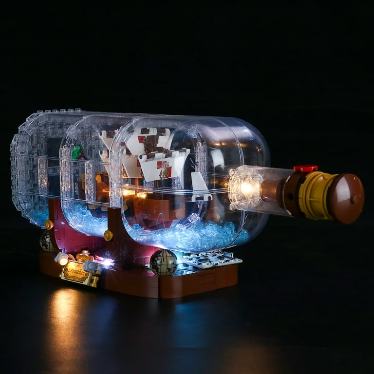 LED Lighting Kit for LEGO Ship in a Bottle 21313 and 92177 – Brick