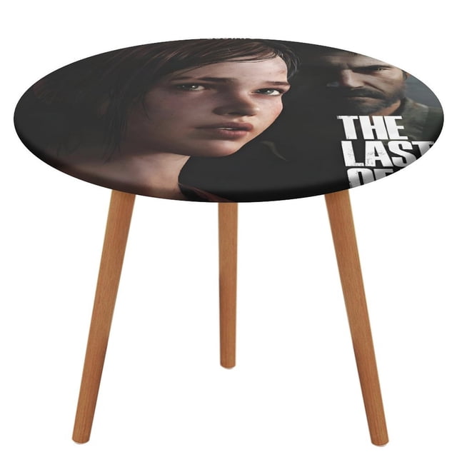 The Last of Us-theme Fitted Round Tablecloths Elastic Edged Table Covers Waterproof Table Cloth for Kitchen Holiday Party Tables Decor 120cm