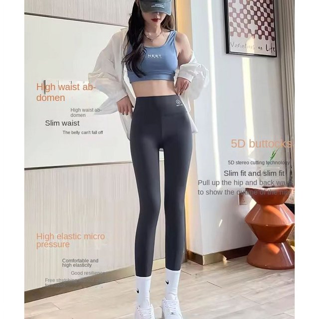 Leggings de Yoga de cintura alta para mujer, mallas atléticas cálidas, pantalones para correr, pantalones Sexy de elevación de cadera, medias elásticas de cintura alta, 1 unidad