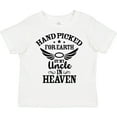thumbnail image 3 of Inktastic Handpicked for Earth By My Uncle in Heaven with Angel Wings Boys or Girls Toddler T-Shirt, 3 of 5