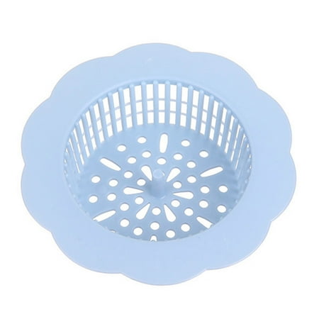 

Sink Strainers Food Catcher Rust Free Plastic Waste Plug Sink Filter with Wide Rim Kitchen Drains & Strainers Blue