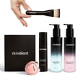 thumbnail image 1 of Skindion Beauty Kit: Tonificante y Rejuvenecedor Facial | Dispositivo de Rejuvenecimiento Facial + Gel Hidratante 50g y 200g + Gel Regenerativo 200g + Care Kit (Brocha de Aplicación), 1 of 8
