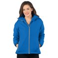 thumbnail image 1 of Tri-Mountain Bellrose JL8850 Womens Hooded Honeycomb Fleece Jacket - Brilliant Blue/Gray - 2X-Large, 1 of 1