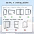 thumbnail image 3 of Portable AC Window Seal, 118Inch Universal Window Seal for Portable Air Conditioner, Window Vent Kit with Shrink Rope, 3 of 5