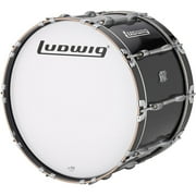 Ludwig Ultimate Marching Bass Drum - Black 22 in.