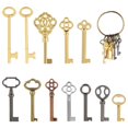 thumbnail image 1 of Juego universal de 12 llaves esqueleto vintage VYH, 1 of 7