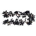 thumbnail image 3 of FENGGHAO Fall Wreath Black Rose Garland With Gothic Artificial Flowers And Berry Accents, Halloween Wreath Hanging Vine Decor For Home Mantle Fireplace Wedding Party Decoration, 3 of 8