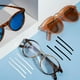 thumbnail image 3 of 4 pares de almohadillas antideslizantes para gafas, protectores de patillas de silicona para gafas, topes para patillas de gafas planas y finas de metal., 3 of 8