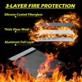 thumbnail image 3 of 2X Fireproof Document Bag, Waterproof Document Storage Bag with 2 Pockets,Fireproof Money Bag for Cash, 3 of 6