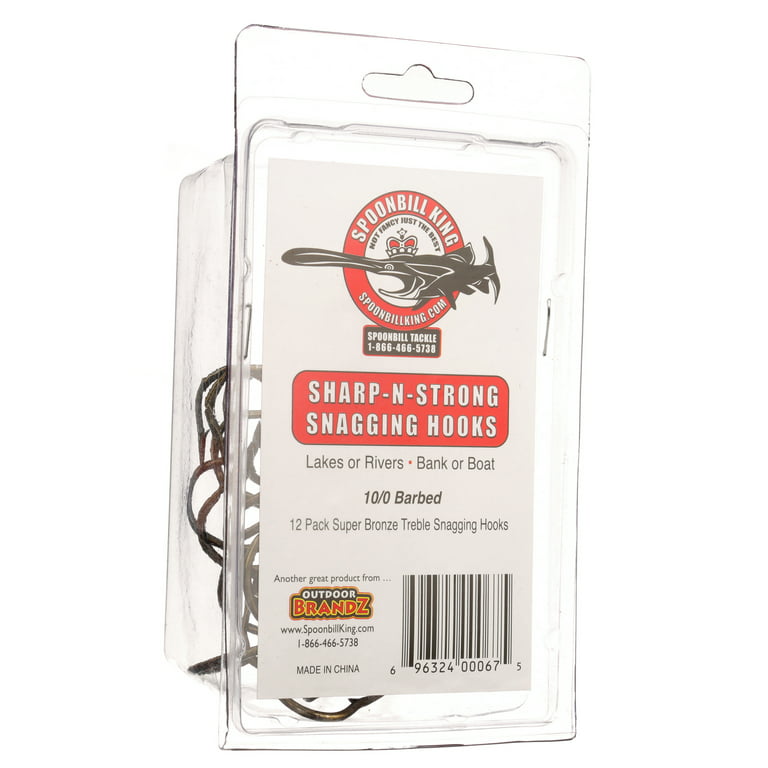 Spoonbill King Barbless Treble Hooks 12 Per Pack Size 8/0 - Strong