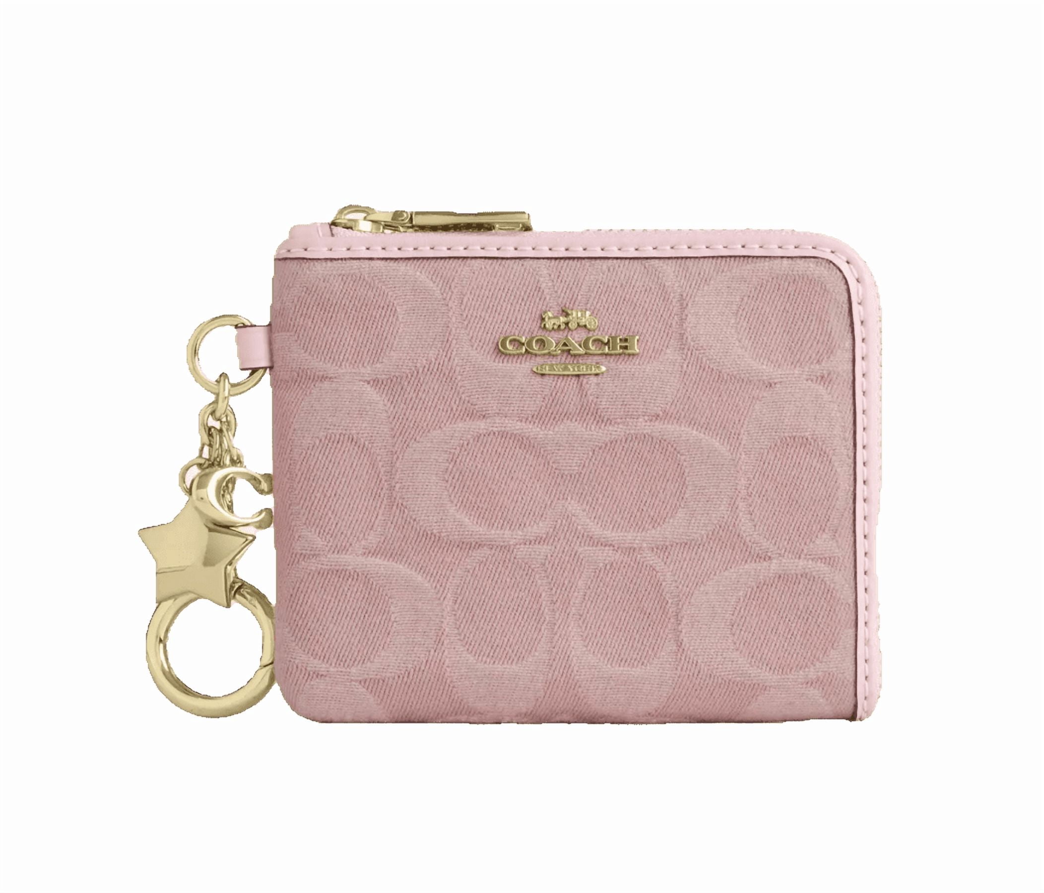COACH 73738-V5CRR Smooth Leather Slim Accordion Zip Carnation
