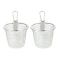 thumbnail image 1 of 2Pcs Mesh Pasta Baskets Noodles Pasta Baskets Stainless Steel Strainers Mesh Filter Baskets, 1 of 7