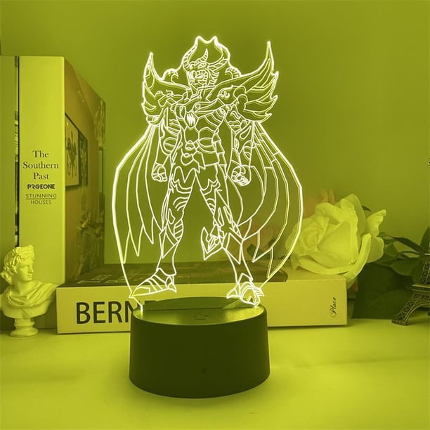 Luz nocturna USB Saint Seiya Aiolia Shaka Radamanthys Leo