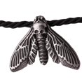 thumbnail image 1 of Collar colgante Zulema con colgante de polilla regalos góticos accesorios Unsex Plata, 1 of 8