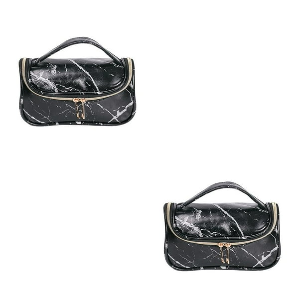 Yuarrent Bolsa de cosméticos con diseño de mármol, práctico bolso de mano de almacenamiento multiusos, bolsa de transporte, organizador de maquillaje Type1 NO1 Yuarrent CBP251974