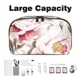 thumbnail image 3 of Peony Hard Drive Bags Travel Case Charging Cord Organizer - Oxford Cloth Waterproof Electronics Digital Accessories Pouch with Organizer Charger Station - 5.9x9.44x3.14 in, 3 of 6