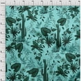 thumbnail image 4 of oneOone Polyester Spandex Aqua Blue Fabric Tropical Quilting Supplies Print Sewing Fabric By The Yard 56 Inch Wide, 4 of 4