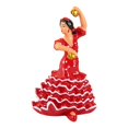 thumbnail image 2 of Figura de novia, estatua decorativa, adorno de mesa coleccionable, escultura borde blanco, 2 of 7
